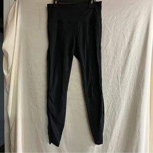 Athleta Solid Stretch High Rise Mesh Chat Black Leggings 591346 Size XS